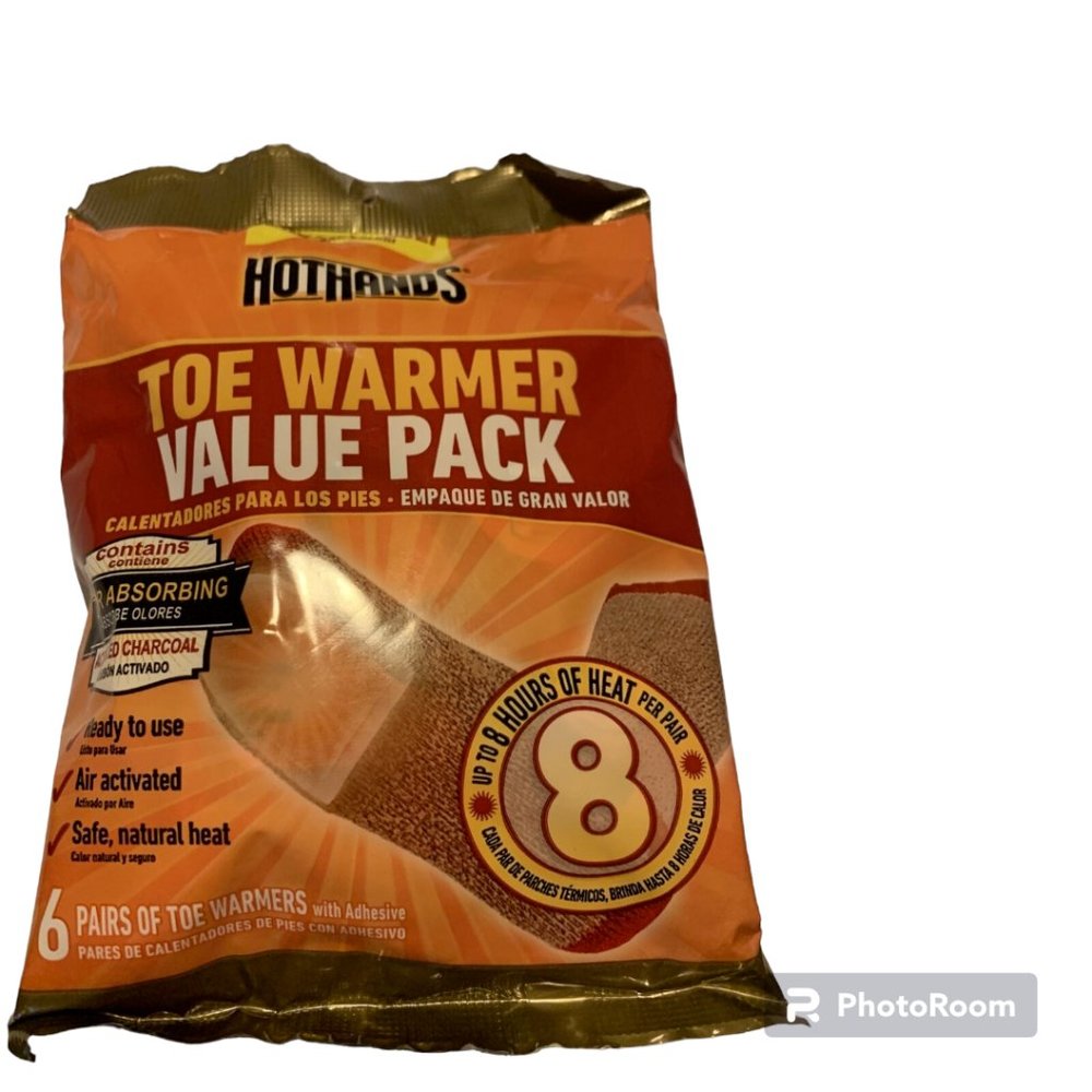 2x HotHands Toe Warmer Value Pack Ready to Use Up to 8 Hours Per Pair 12ct Total